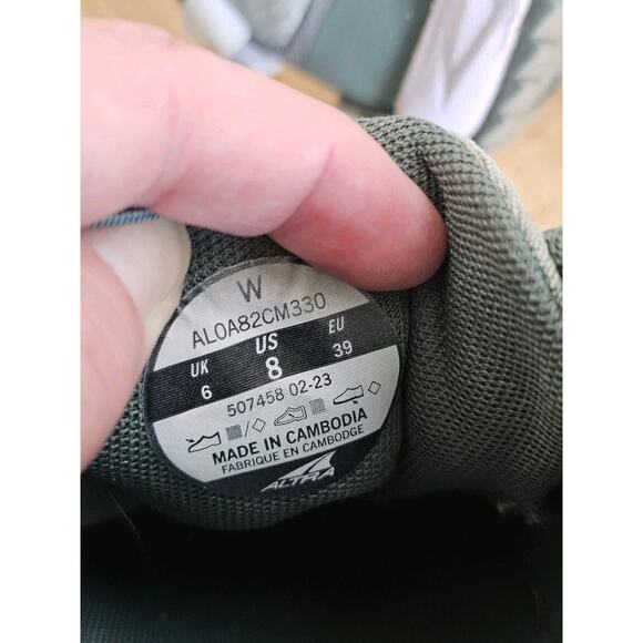 Altra Womens Superior 6 Green Synthetic Running Shoes Size 8 - Picture 10 of 16